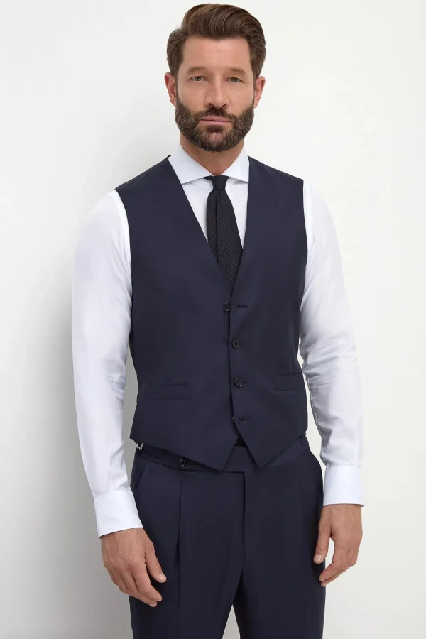 Blue waistcoat - Made in Italy