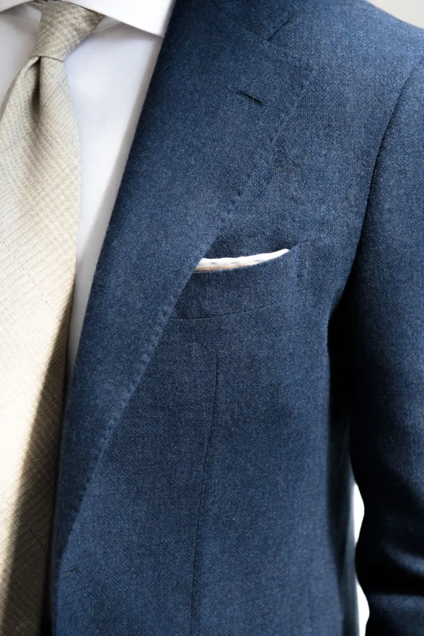 Bluette wool and cashmere suit - Made in Italy