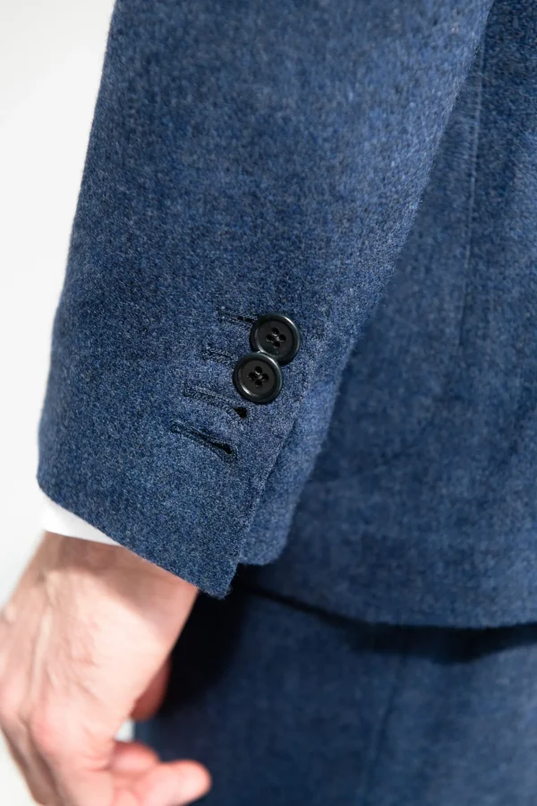 Bluette wool and cashmere suit - Made in Italy
