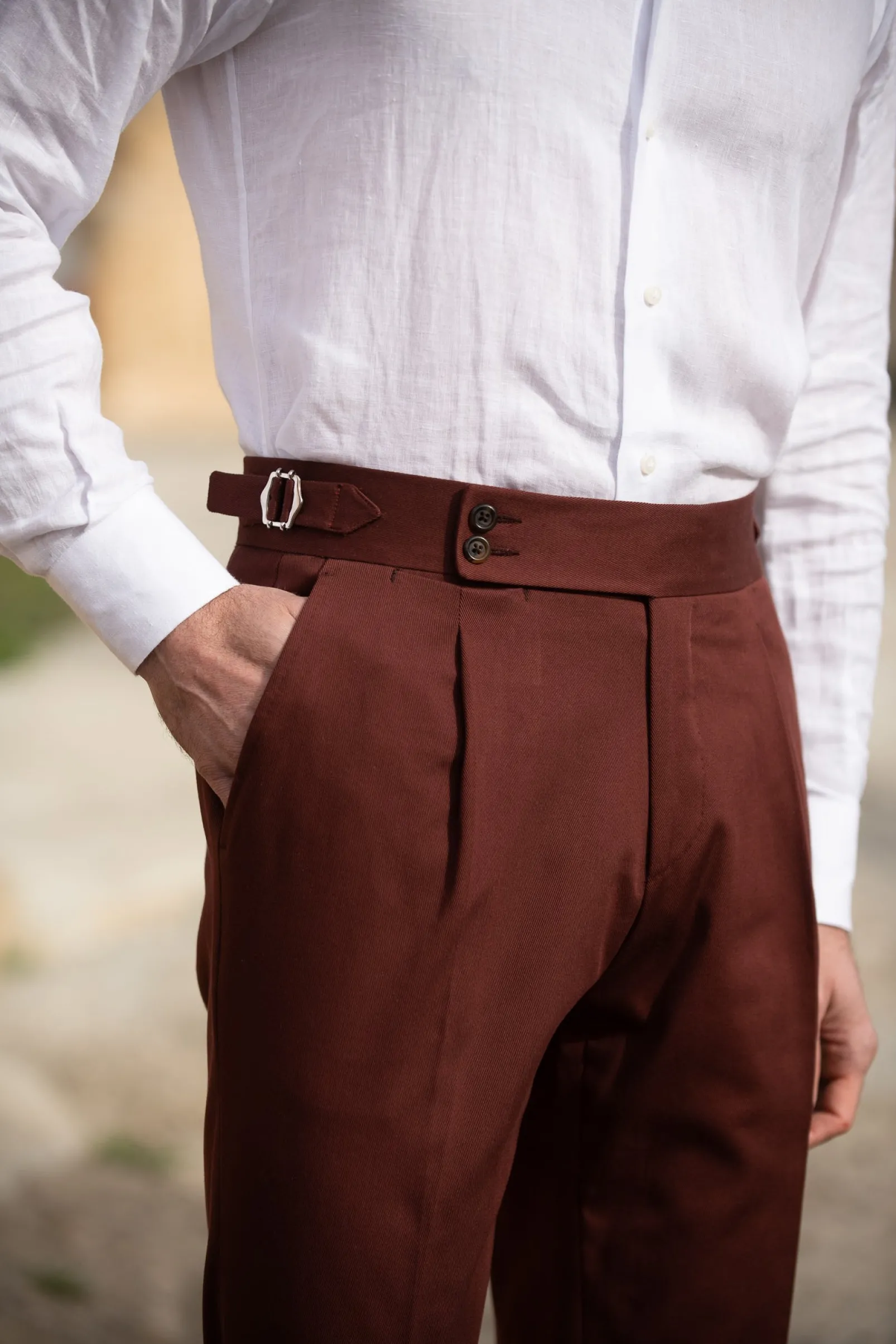 bordeaux_cotton_trousers__1.webp Bordeaux cotton trousers "Soragna Capsule Collection" - Made in Italy