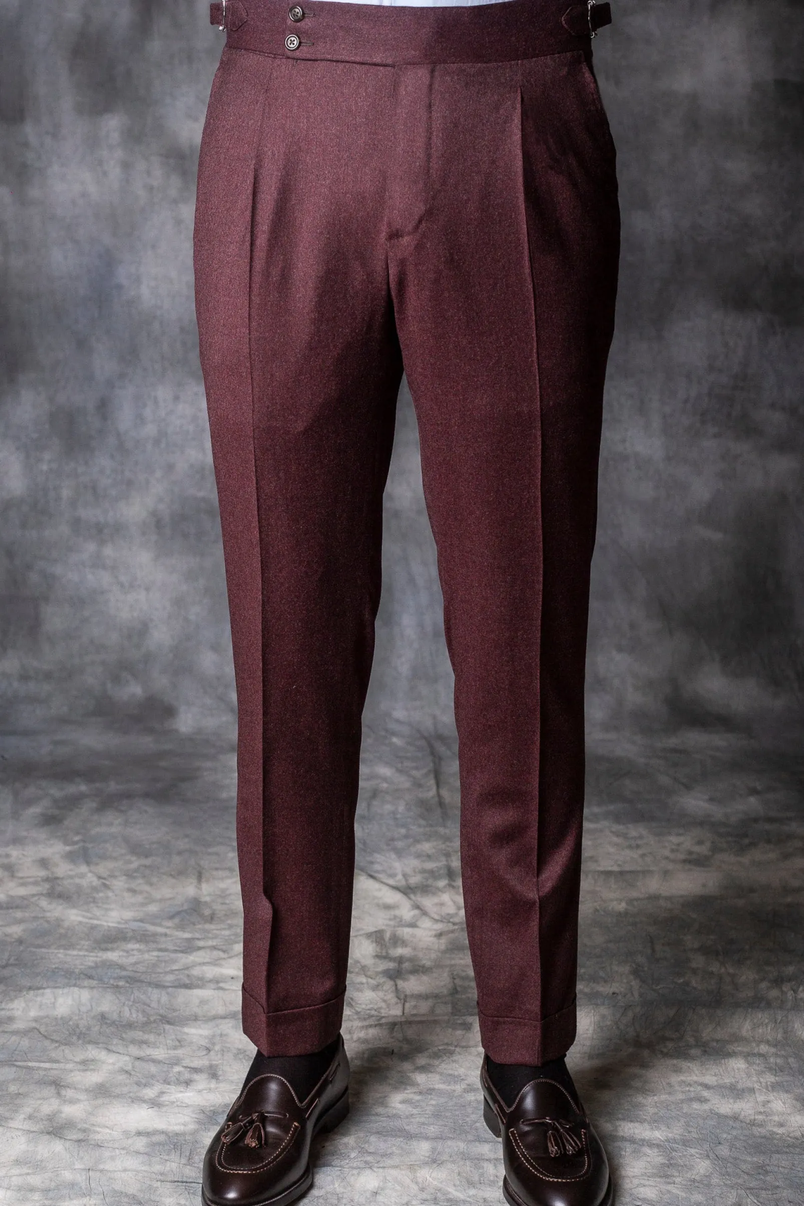 bordeaux_flannel_trousers_1.webp Bordeaux Flannel Trousers "Soragna Capsule Collection" – Made in Italy