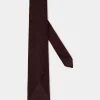 Bordeaux grenadine silk tie - Hand Made In Italy