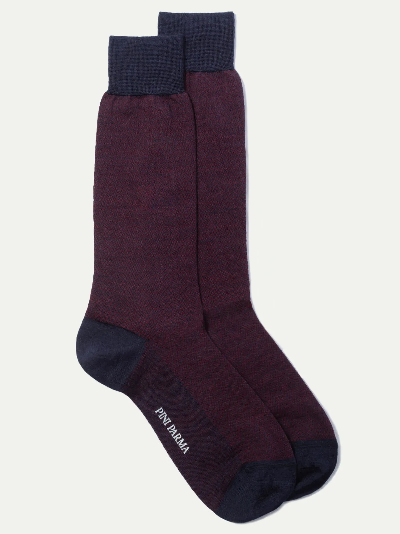 bordeaux_herringbone_shor_0.webp Bordeaux herringbone short socks - Made in Italy