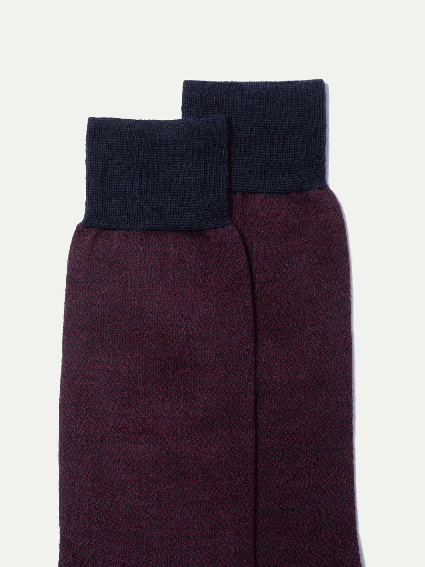 bordeaux_herringbone_shor_2.webp Bordeaux herringbone short socks - Made in Italy