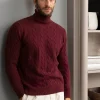 Bordeaux turtleneck – Made in italy