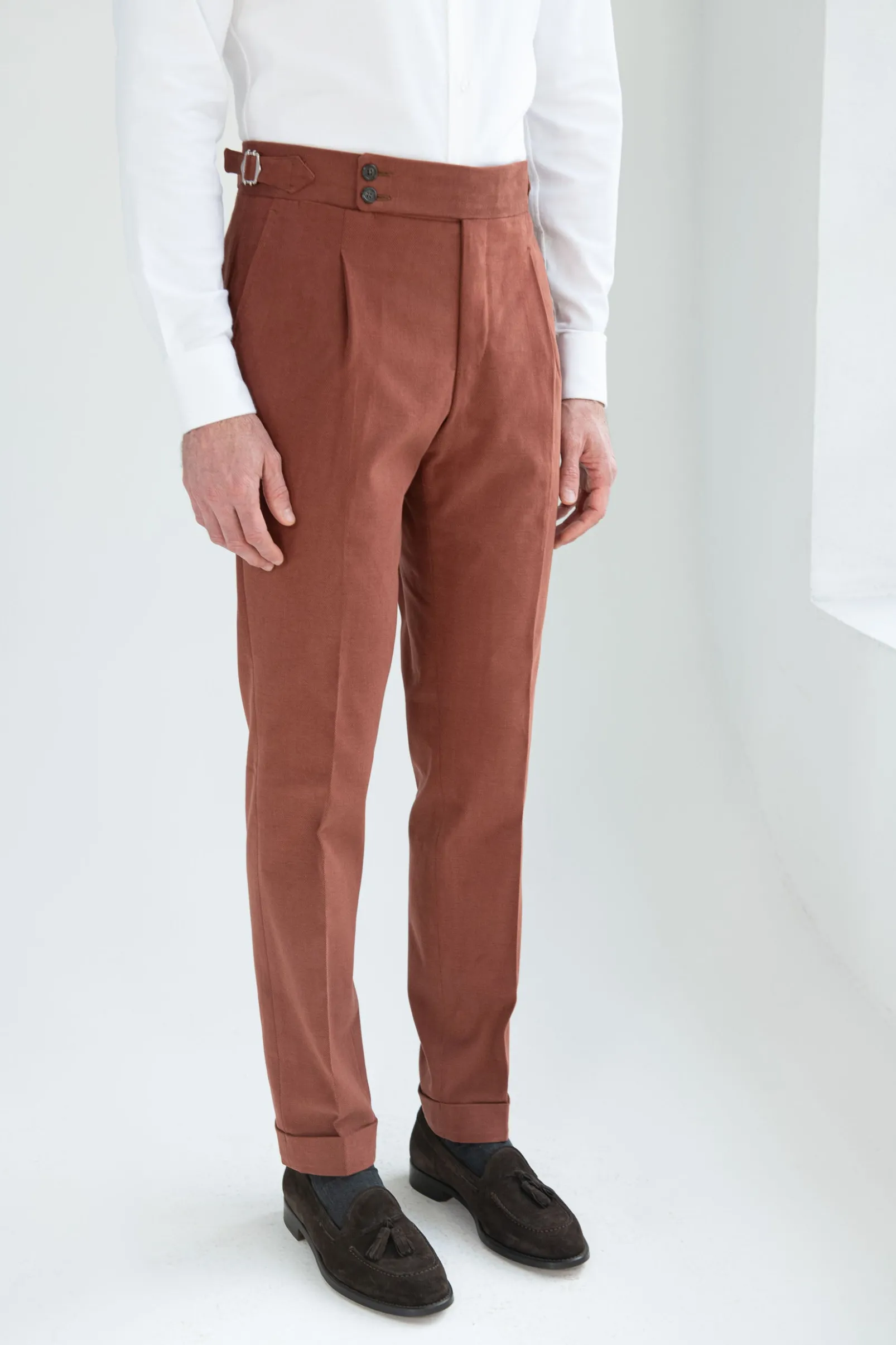 brick_cotton_trousers_sor_0.webp Brick cotton trousers "Soragna Capsule Collection" - Made in Italy