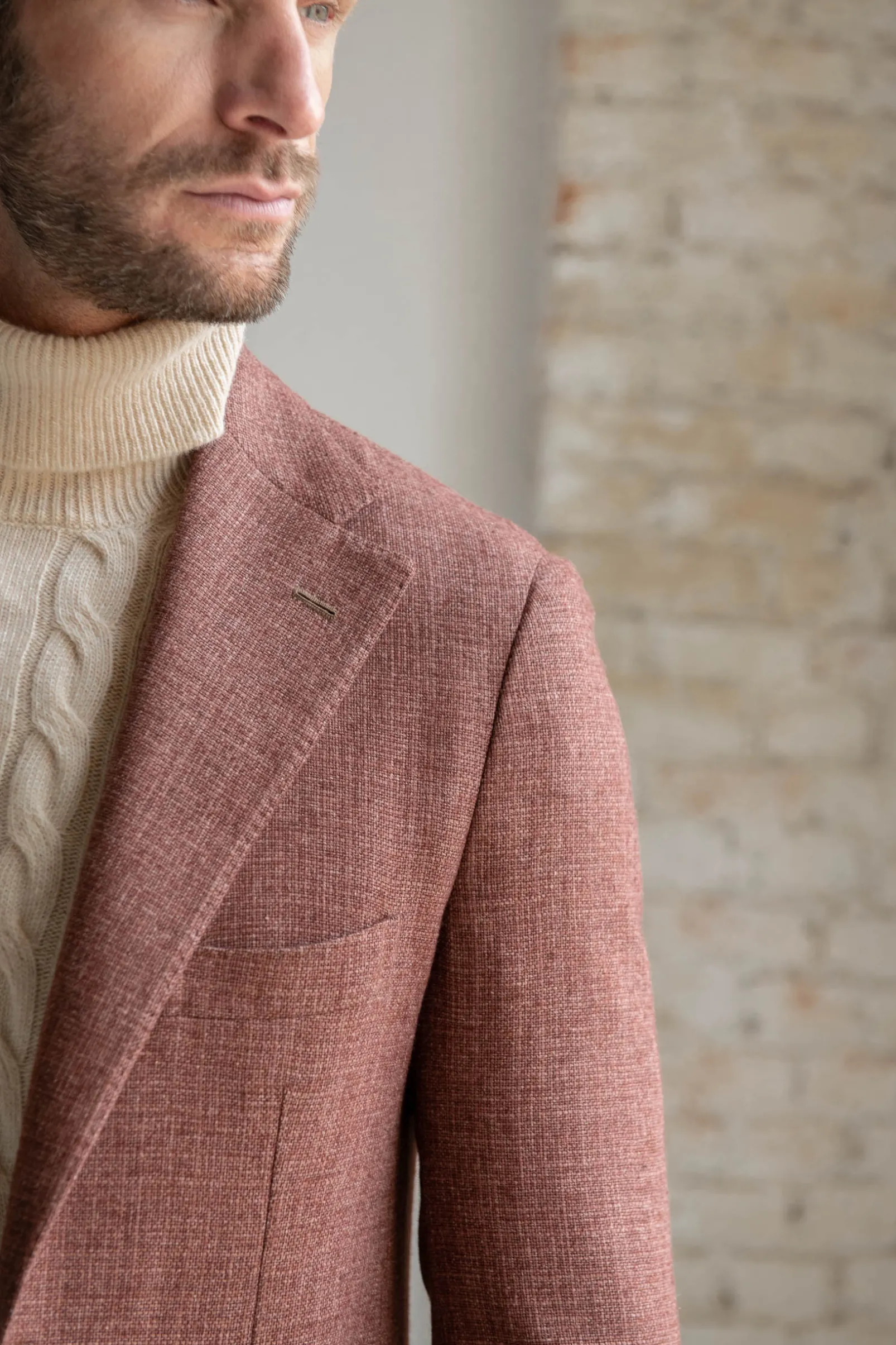 brick_jacket_in_wool_cott_1.webp Brick jacket in wool, cotton and silk - Made in Italy