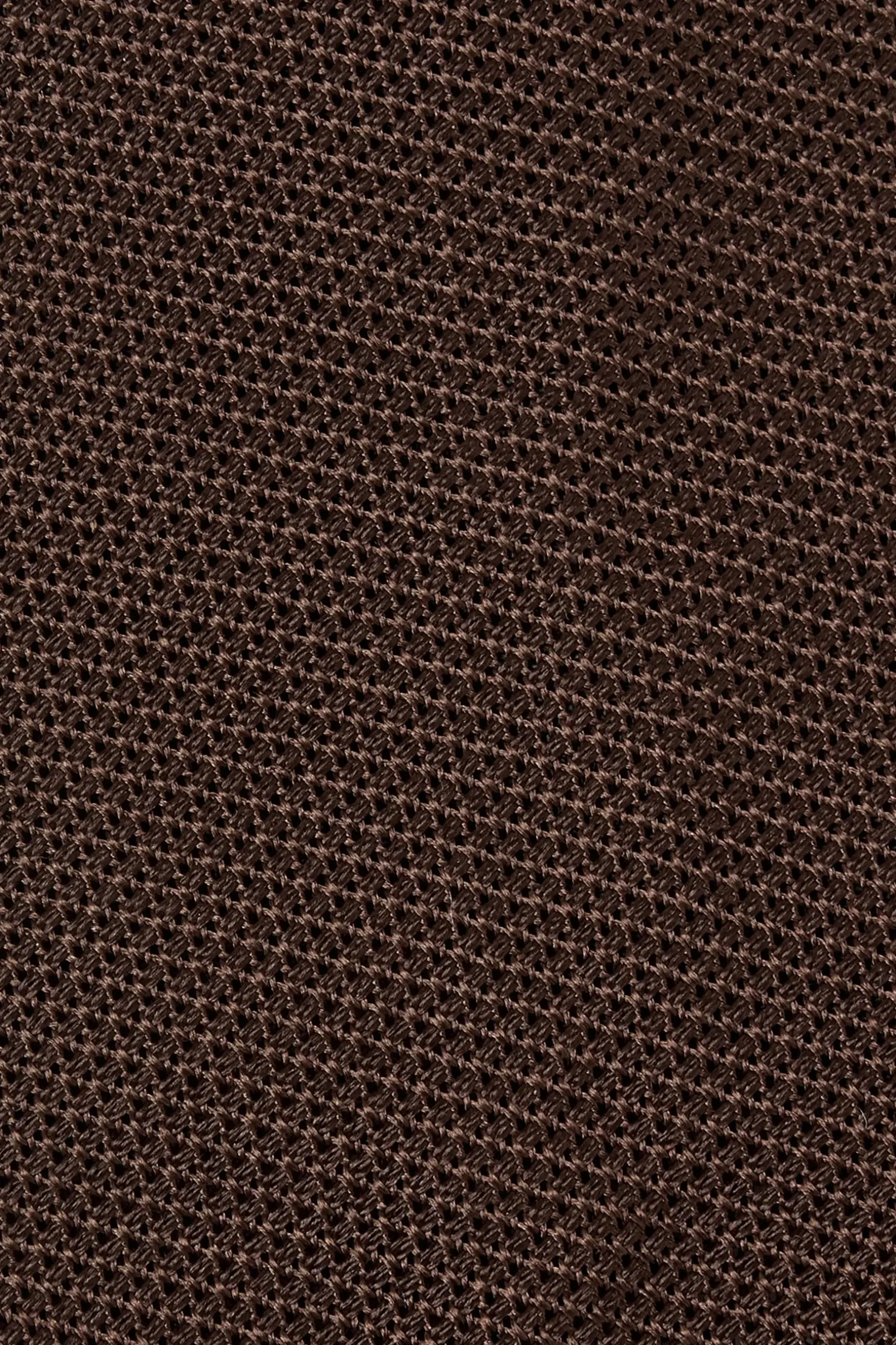 brown_grenadine_silk_tie__1.webp Brown grenadine silk tie - Hand Made In Italy