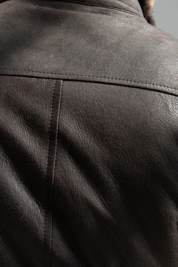 Brown leather bomber – Made in Italy