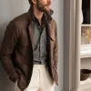 Brown Safari Jacket flannel Super 180'S – Made in Italy