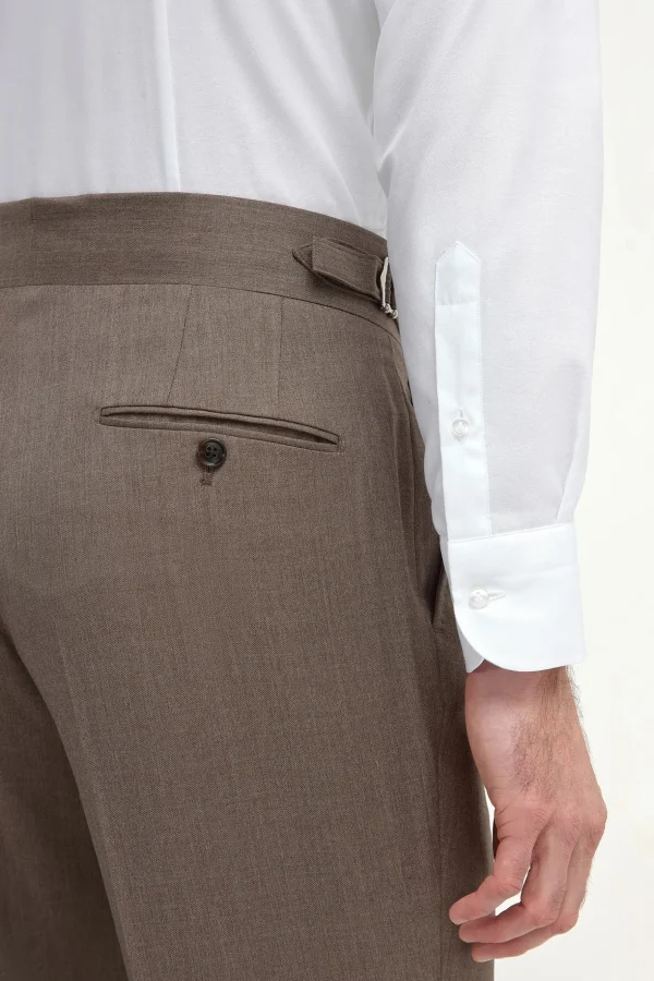 Brown Soragna trousers - Made in Italy