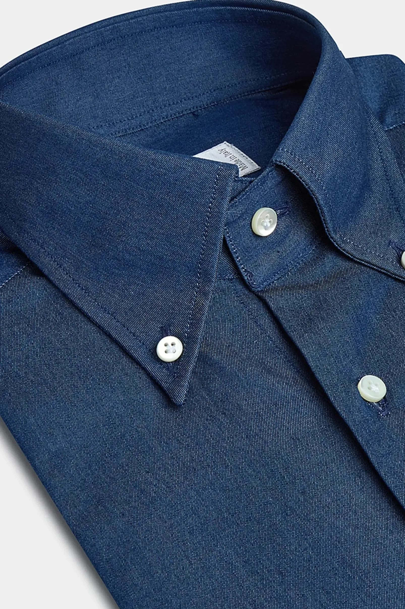 button_down_denim_shirt_s_1.webp Button down denim shirt ”Sartoriale collection” - Made In Italy