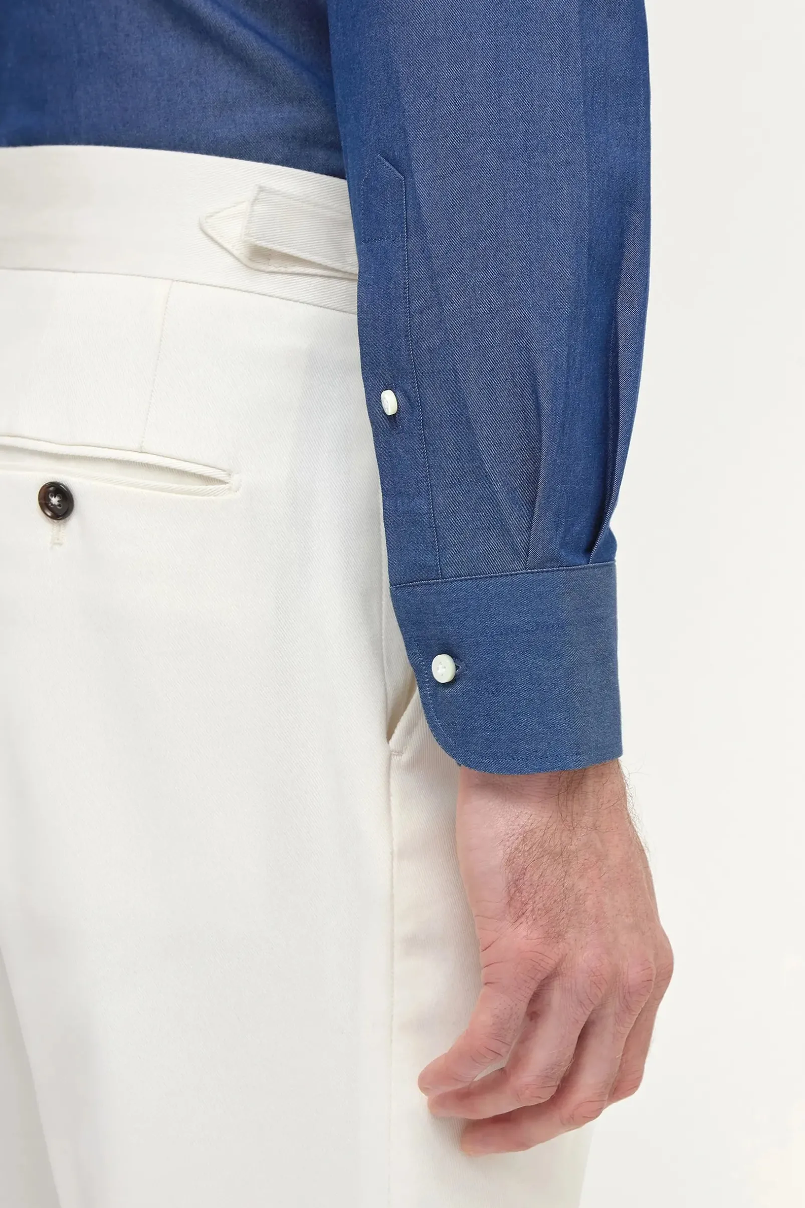 button_down_denim_shirt_s_2.webp Button down denim shirt ”Sartoriale collection” - Made In Italy