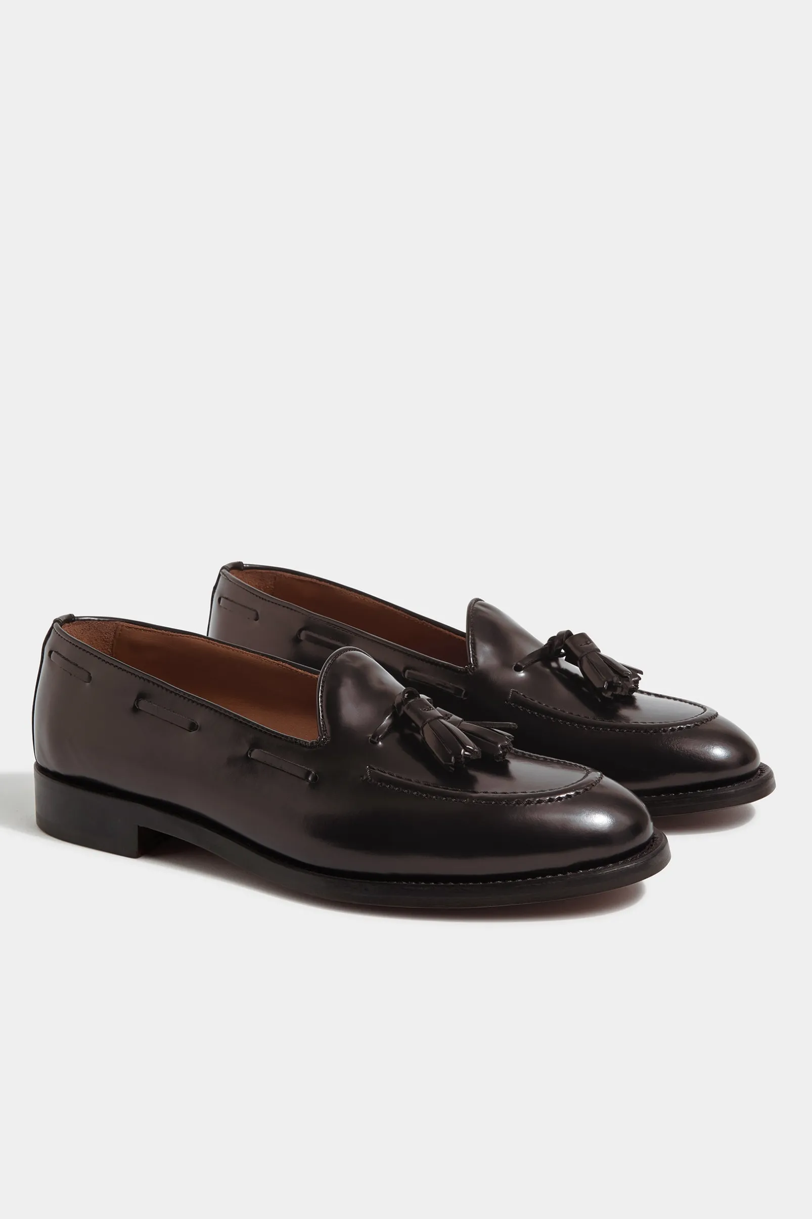 dark_brown_tassel_loafers_0.webp Dark brown tassel loafers - Made In Italy