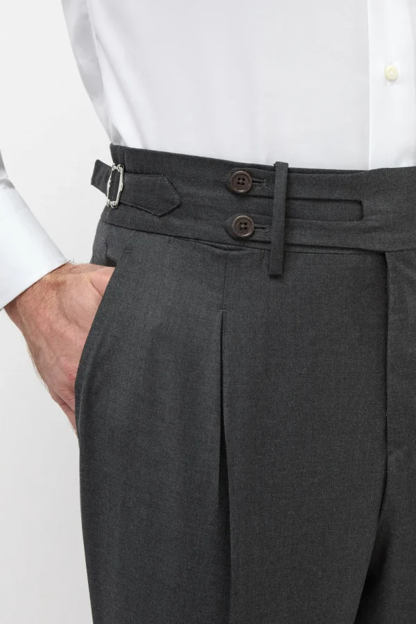 Dark grey Limited Edition trousers - Made in Italy