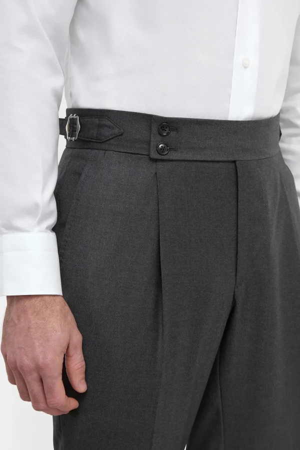 Dark grey Soragna trousers - Made in Italy