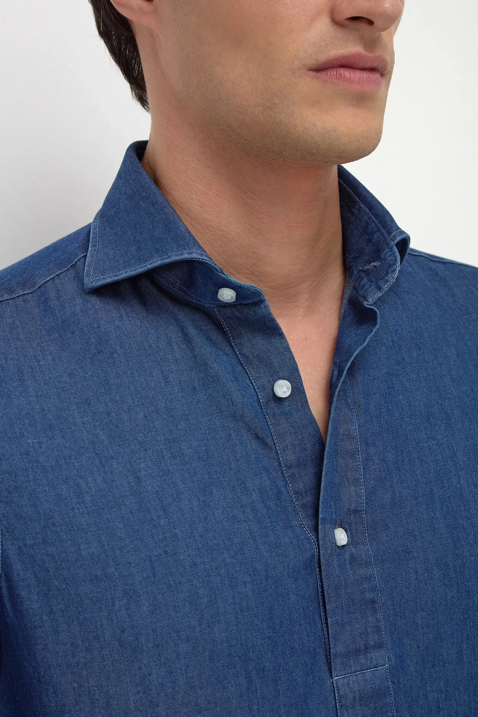 denim_popover_shirt__made_5.webp Denim popover shirt - Made in Italy