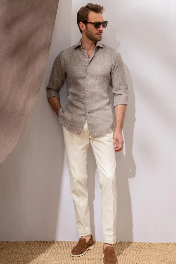 Desert linen shirt - Made in Italy