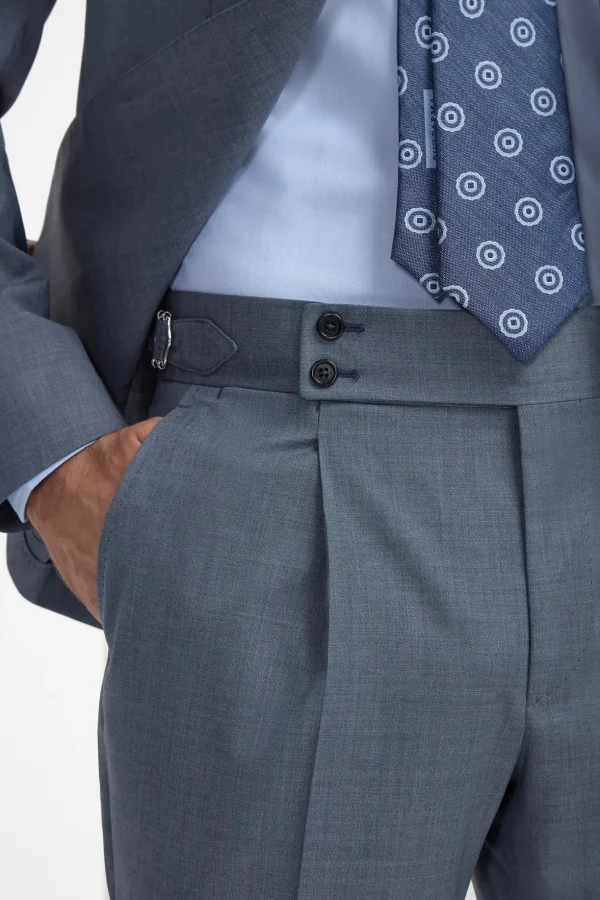 Dusty blue suit - Made in Italy