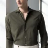 Green Shirt - Flannel Touch - Made in Italy