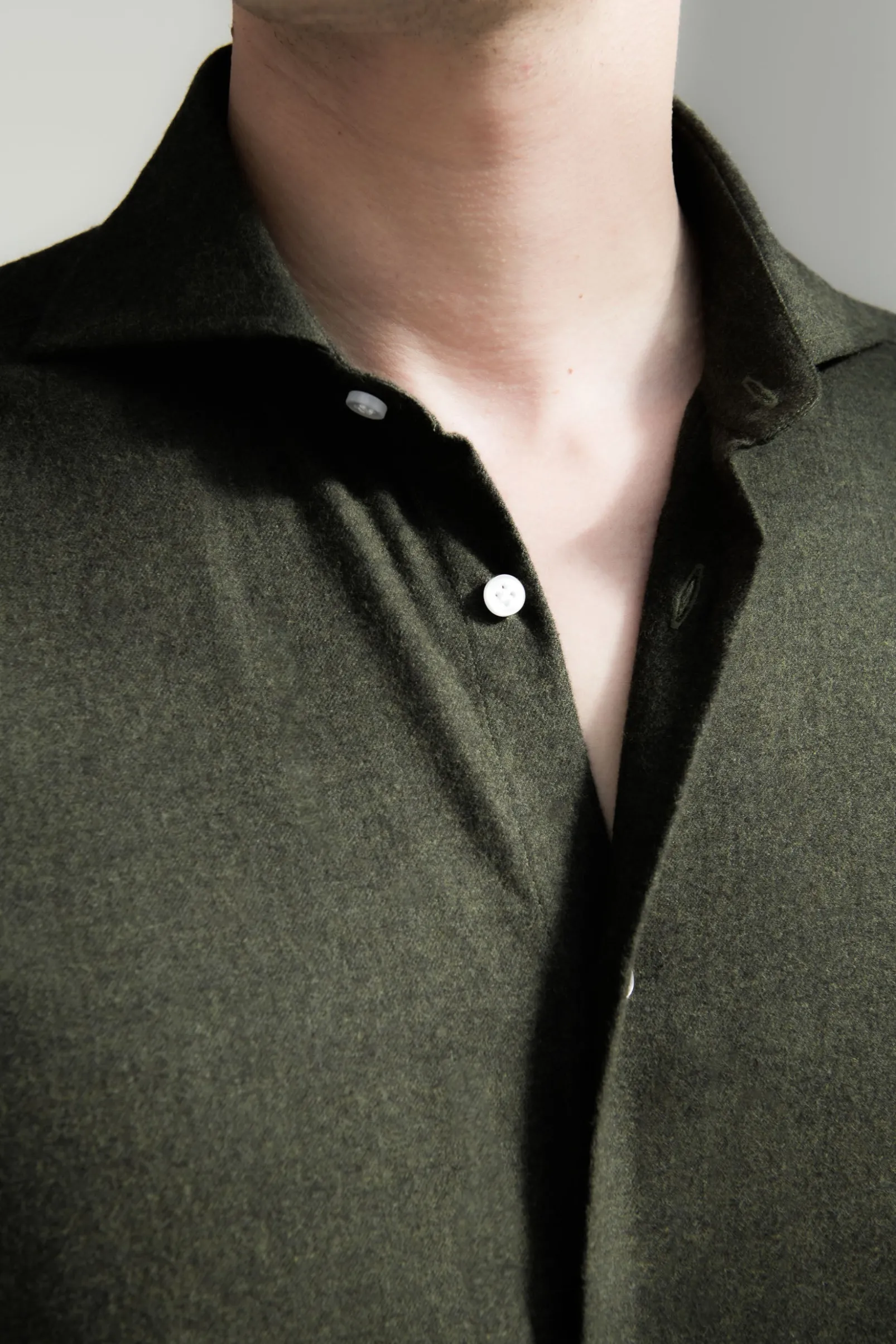 green_shirt__flannel_touc_1.webp Green Shirt - Flannel Touch - Made in Italy