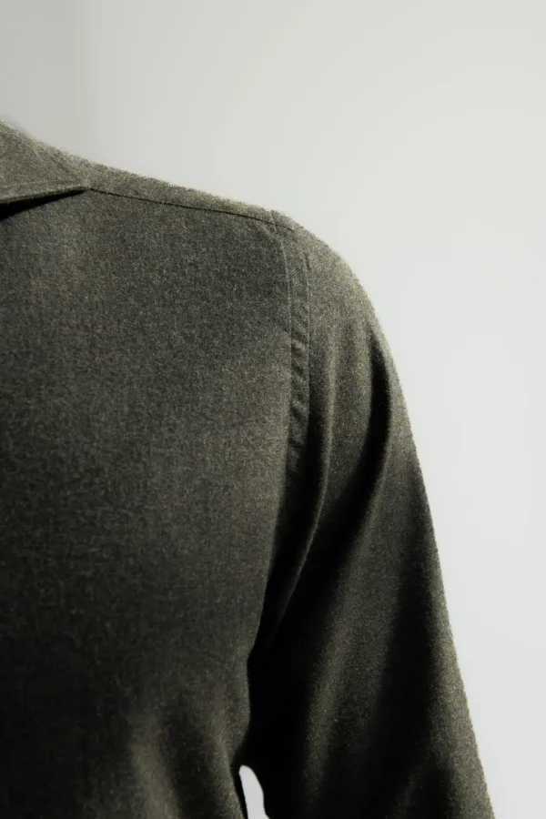 Green Shirt - Flannel Touch - Made in Italy