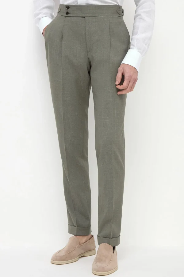 Green Soragna trousers - Made in Italy