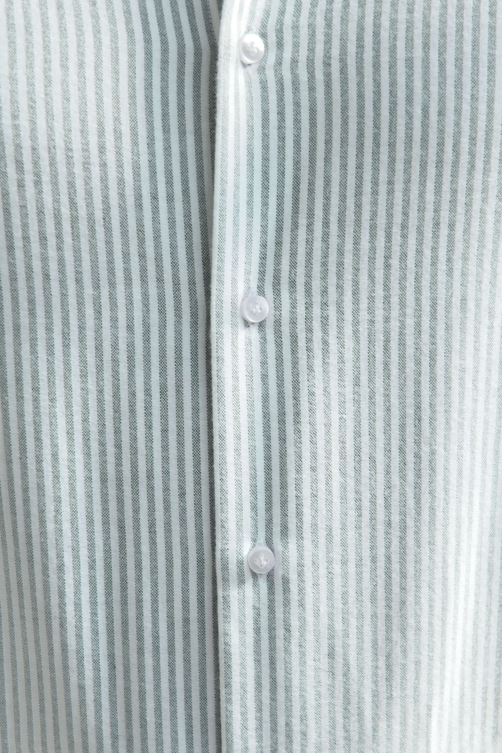 green_striped_soft_oxford_3.webp Green striped soft oxford button down shirt - Made In Italy