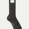 Grey - Super durable Wool short socks - Made in Italy