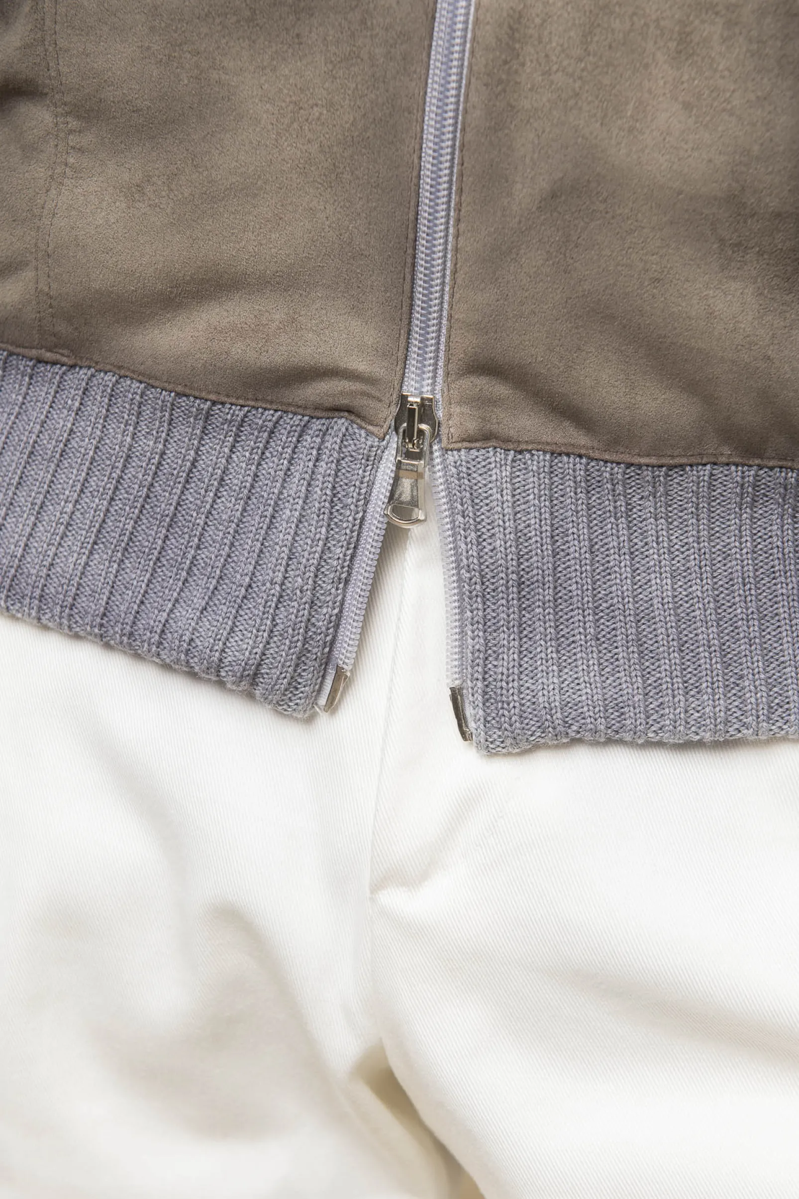 grey_and_taupe_cardigan___3.webp Grey and taupe cardigan - Alcantara & wool - Made in Italy