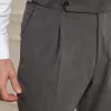Grey Cotton Biella Trousers - Made in Italy