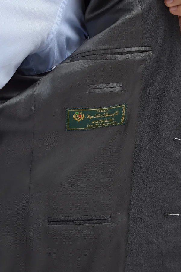 Grey full canvas suit - Made in Italy