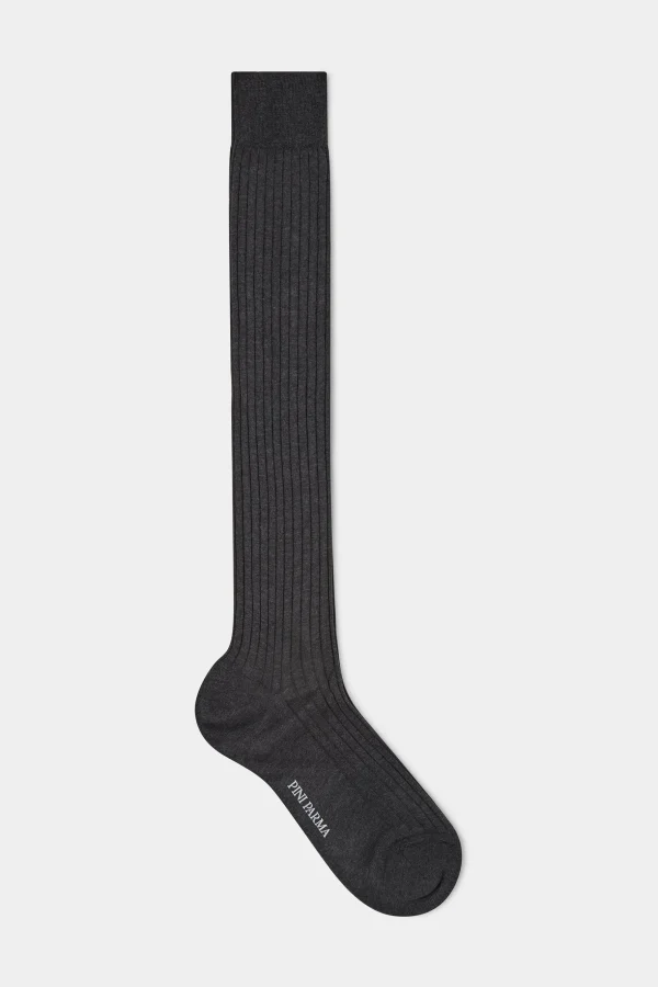 Grey long socks - Made in Italy