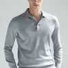 Grey Merino polo – Made in Italy
