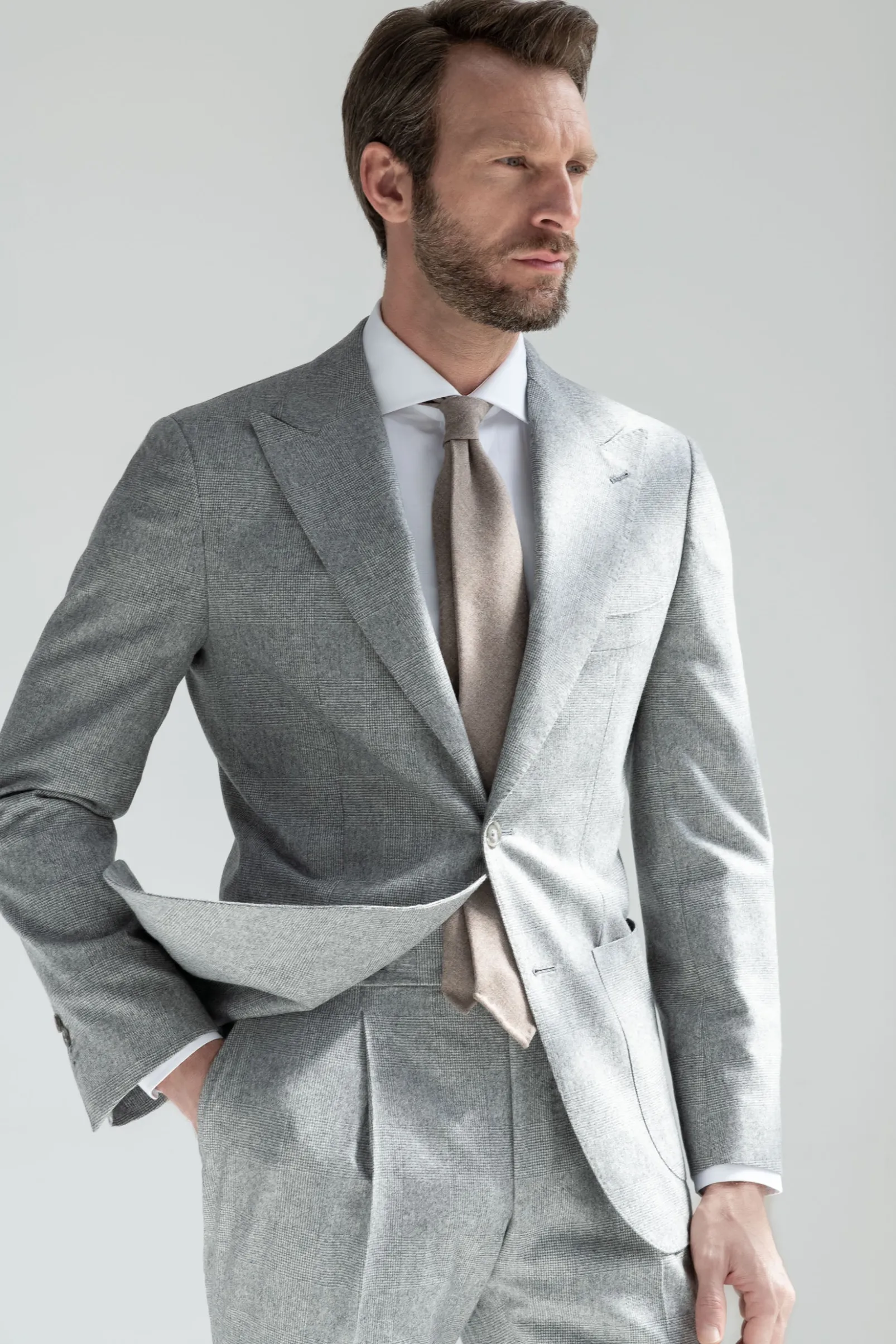 grey_prince_of_wales_suit_0.webp Grey Prince of Wales suit "Soragna Capsule Collection" - Made in Italy