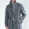 Grey raglan coat – Made in Italy