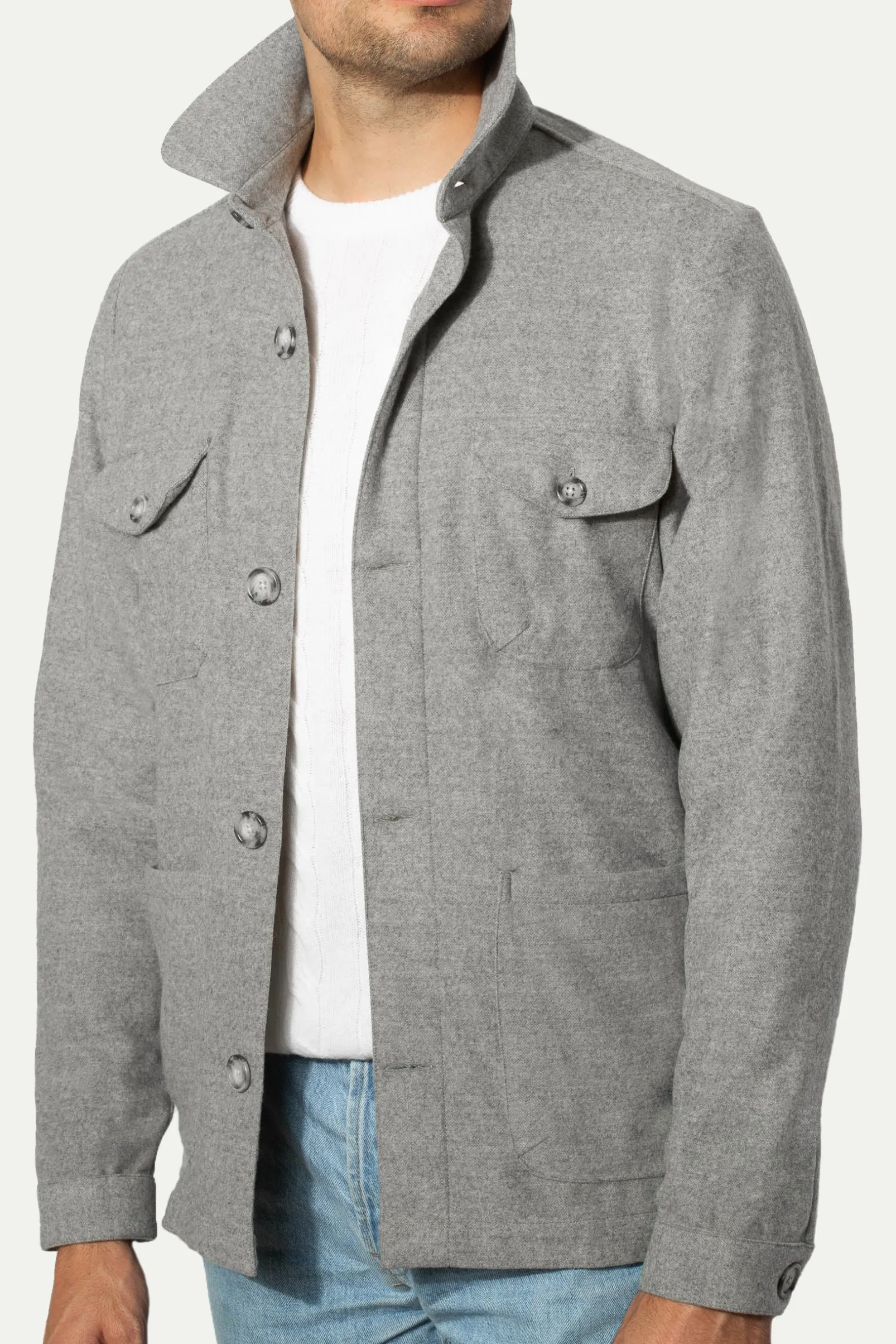 grey_safari_jacket_flanne_0.webp Grey Safari Jacket flannel Super 180s – Made in Italy