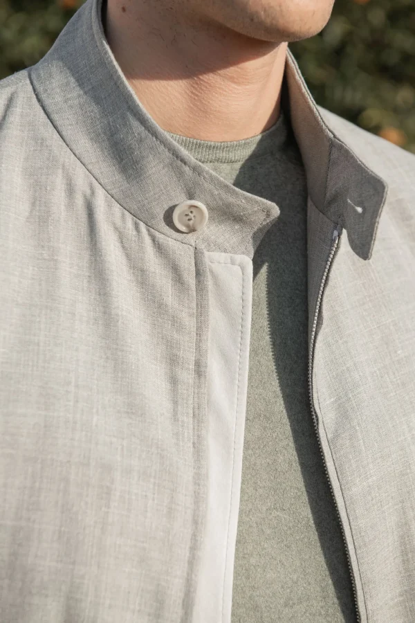 Grey short jacket – Made in Italy