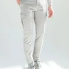 Grey stretch canvas cargo - Made in Italy
