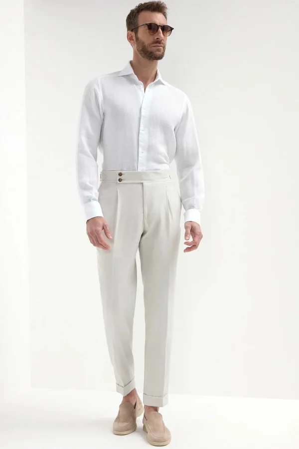 Ice stretch Soragna trousers - Made in Italy