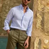 Kaki cotton shorts - Made in Italy