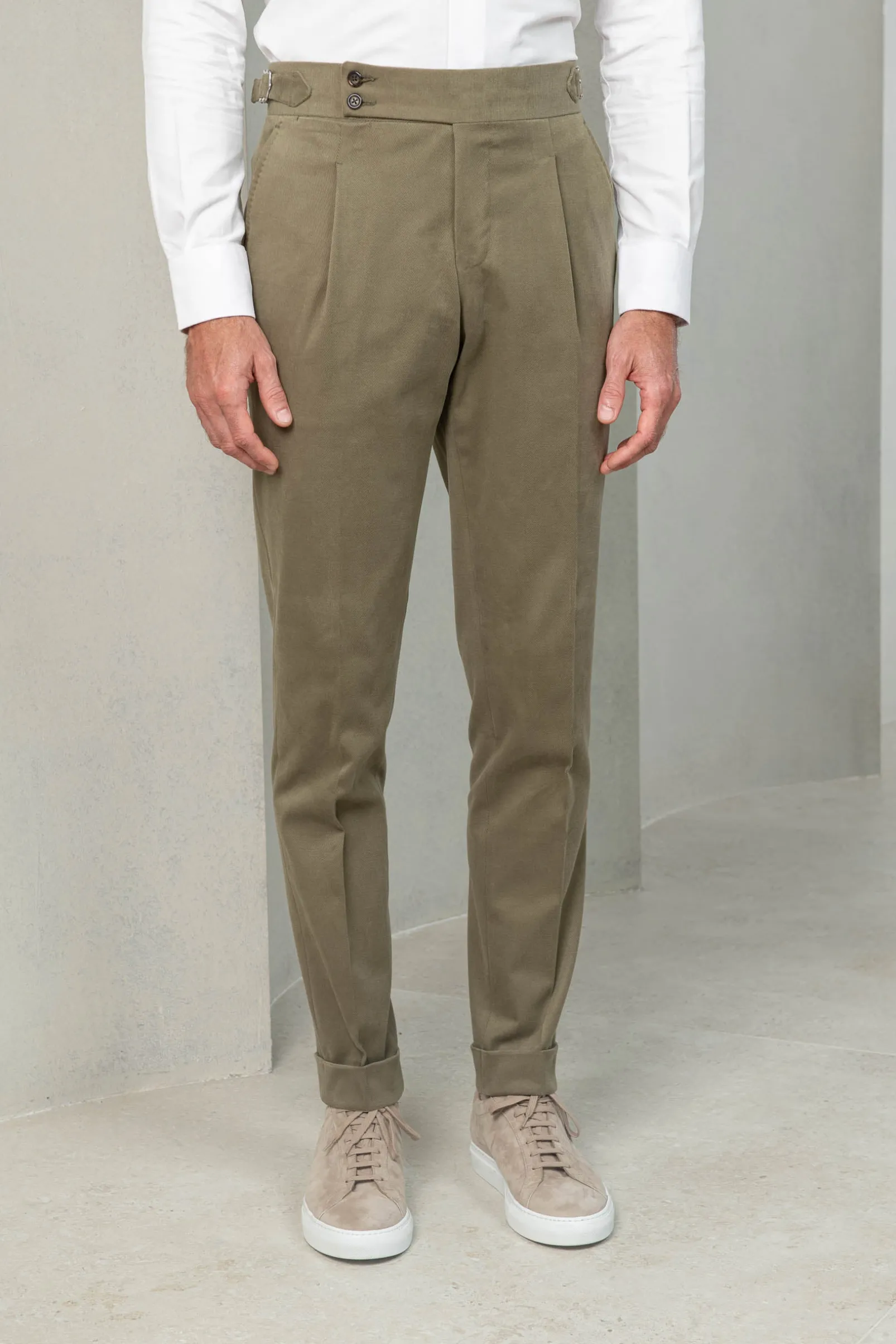 khaki_cotton_trousers_sor_2.webp Khaki cotton trousers "Soragna Capsule Collection" - Made in Italy
