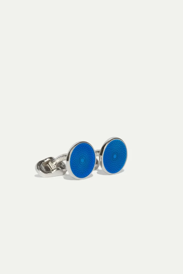 Light blue cufflinks - Made in Italy