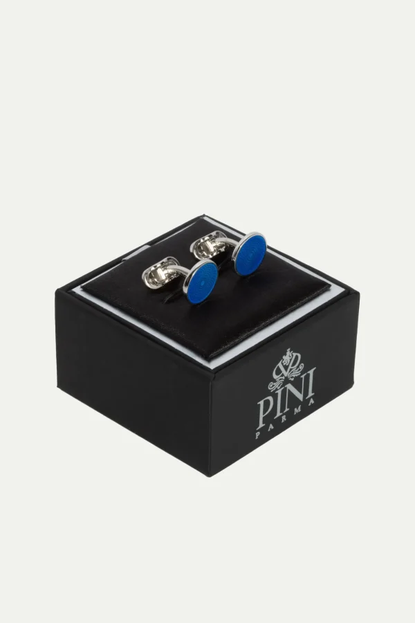 Light blue cufflinks - Made in Italy