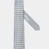 Light blue fancy silk tie - Made in Italy