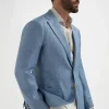 Light blue linen jacket - Made in Italy