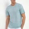 Light blue linen t-shirt - Made in Italy