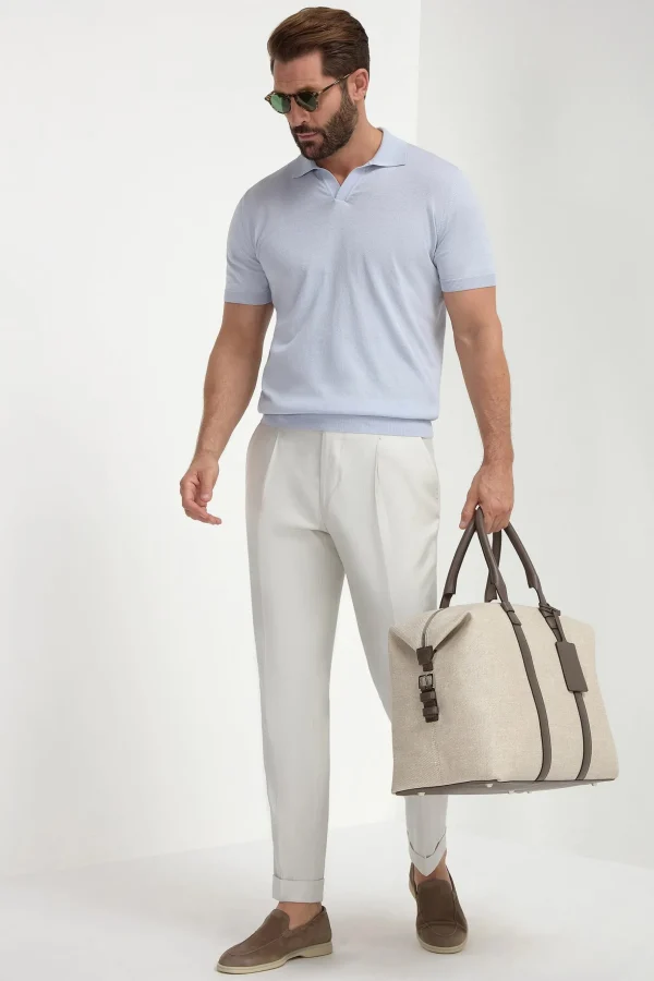 Light blue polo - Made in Italy