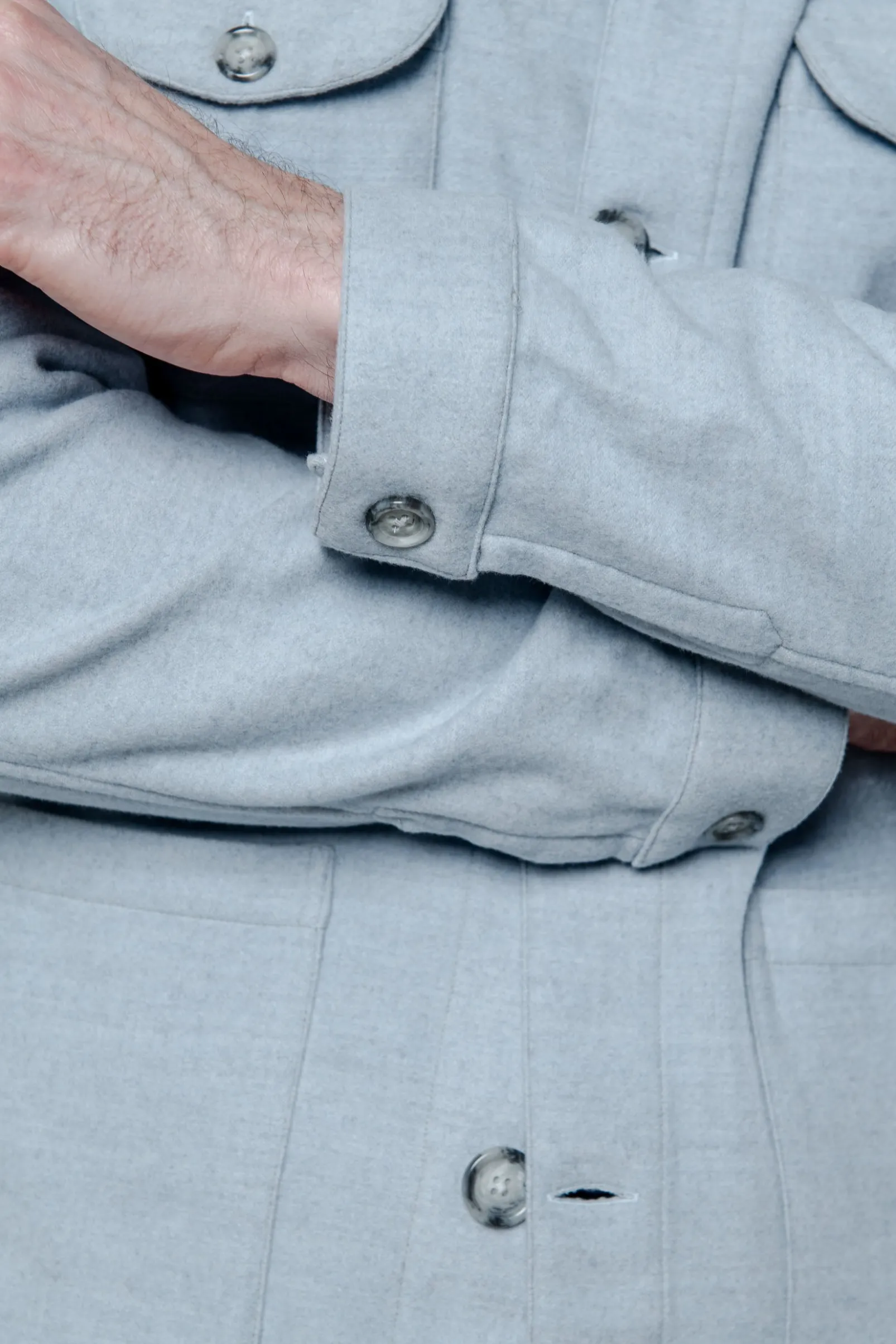 light_blue_safari_jacket__2.webp Light blue Safari Jacket flannel Super 180s – Made in Italy