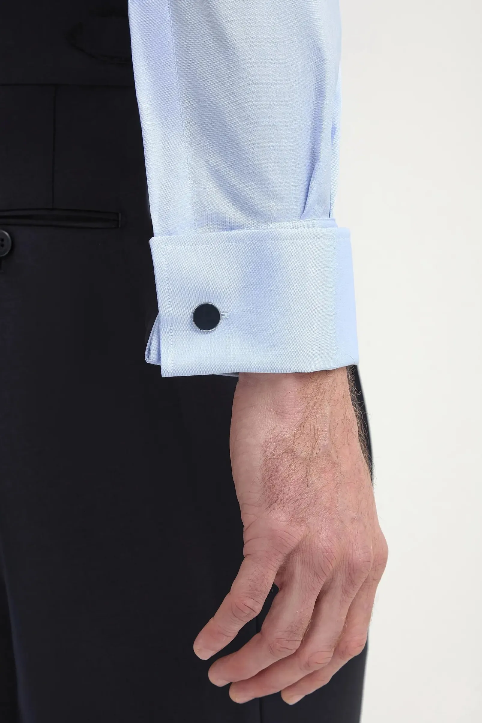 light_blue_shirt_with_dou_1.webp Light blue Shirt with double cuff - Made In Italy
